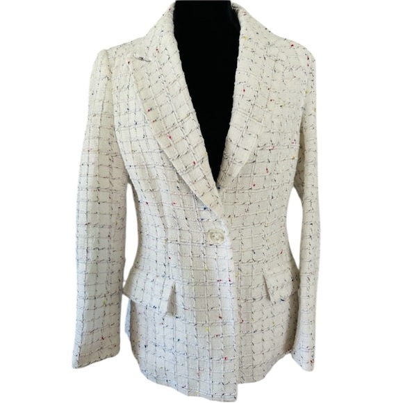 Amanda Uprichard tweed blazer in off white EUC - Picture 6 of 11